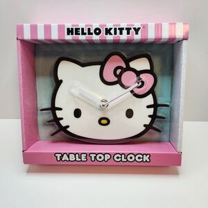 HELLO KITTY Clock | Battery Operated | Table Top Clock | Nightstand Clock